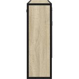 vidaXL Kopalniška omarica z ogledalom sonoma hrast 65x20x60 cm | Shoptok.si