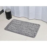 podloga za kupaonu 50 x 80 cm memorijska pjena, svijetlo siva pebble