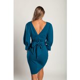 Fenzy Elegantna Mini Obleka Varsavia, Petrol | Shoptok.si