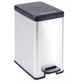 Curver Koš za smeti s stopalko Deco 25 L srebrn, (20992176) | Shoptok.si
