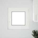  Okno za klet RISOR 60 x 60 cm PVC in steklo Bela, (5000215133) | Shoptok.si