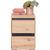 CARRYHOME nočna omarica, antracit, hrast artisan | Shoptok.si