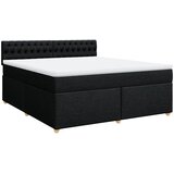  Krevet s oprugama i madracem crni 180x200 cm od tkanine | shoptok.hr