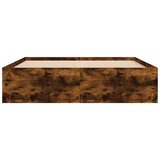  Posteljni okvir dimljen hrast 160x200 cm | Shoptok.si