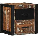 vidaXL Nočne omarice 2 kosa Multicolor Masivni les Reclaimed | Shoptok.si