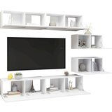  Komplet TV omaric 6-delni bela iverna plošča, (20730501) | Shoptok.si