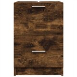 Ormarić za umivaonik boja dimljenog hrasta 40x37x59 cm drveni | shoptok.hr