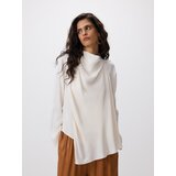 Reserved Bluza od viskoze - krem | shoptok.hr