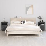  Noćni ormarići HAMAR 2 kom tamnosivi 40x35x62 cm od borovine | shoptok.hr