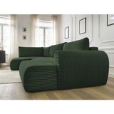 Bobochic Paris Tamno zelena sklopiva kutna garnitura od samta (s desnim kutom/u obliku slova "U") Lucien – | shoptok.hr