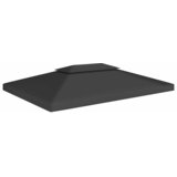  Pokrov za sjenicu s 2 razine 310 g/m² 4 x 3 m crni | shoptok.hr