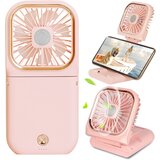 Generic Prenosni ročni ventilator, 3000 mAh, 3 hitrosti, baterijsko napajanje USB, mini majhen ročni ventilator za polnjenje, Power Bank zložljiv tihi hladilni namizni ventilator, (21125994) Cene