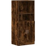 vidaXL Kuhinjska omarica dimljen hrast 57x41,5x131,5 cm inž. les | Shoptok.si