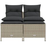  4-dijelni set vrtnih sofa s jastucima svijetlosivi poliratan | shoptok.hr