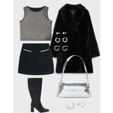 Sinsay Srebrna torba za rame | shoptok.hr