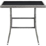  Vrtni stol sivi 80 x 80 x 74 cm od poliratana | shoptok.hr