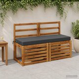  Jastučići za klupe SOEST 2 kom. 100% poliester Antracit | Shoptok.si