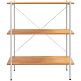vidaXL police s 3 razine bijele i boja hrasta 80 x 40 x 92 cm | shoptok.hr
