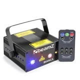 Beamz BIANCA , Dvojni laser, 7 DMX kanalov, 330 MW RGB, 12 motivov, Master/Slave upravljanje