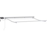  Ročno senčilo s LED-ji Rumena in Bela 2,5 x 2 m, (5000247955) | Shoptok.si