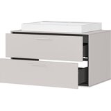 Germania Sivo-bež stenska omarica z umivalnikom 80x47 cm Sovana – | Shoptok.si