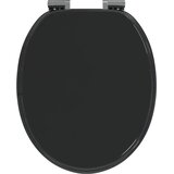  Toaletna sjedala s mekim zatvaranjem Crna 44 x 38 cm MDF ploča | shoptok.hr