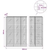  Gabion s žicom debljine 3 5 mm i mrežom 5x10 cm 1050x20x200 cm - 20 cm 200 cm 1050 cm | shoptok.hr