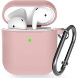 Venisymlis Silikonska torbica AirPods z obeskom za ključe, 360°C zaščitna prevleka, odporna na udarce, (22101971) | Shoptok.si
