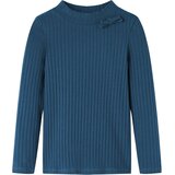  Dječja majica dugih rukava rebrasto pletena modra 116 | shoptok.hr