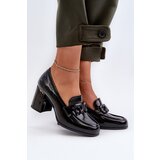 S. BARSKI Women's Black Patent Leather Pumps with Stiletto Heel D&A | Shoptok.si