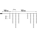 Phenom LED veriga - zavesa 15m toplo bela 600 LED 100-240V | Shoptok.si