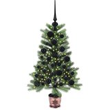 vidaXL Božićno drvce s 150 LED svjetlima s stalakom Zelena 90 cm PE | shoptok.hr