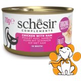 Schesir Cat Chicken With Ham in Jelly 70g, Piletina i Šunka u Želeu | ePonuda.com