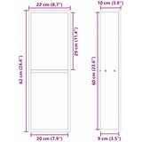  Ničica za tuš Crna 60 x 20 x 9,5 cm Nehrđajući čelik | shoptok.hr