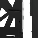  Vrtna vrata crna 100x175 cm čelična svjetlosna dizajna | shoptok.hr