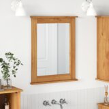 vidaXL Ogledalo boja meda 55.5 x 5 x 70 cm Masivna borovina | shoptok.hr