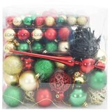 vidaXL Set božičnih okraskov med 300 LED 120 pcs večbarvno Plastika | Shoptok.si