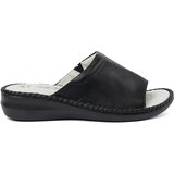 Shelvt Black women's flip-flops with leather insole | Shoptok.si