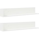  Zidne police 2 kom bijele 100x16,5x16,5 cm konstruirano drvo | Eponuda.com