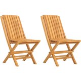 Maison Chic Zložljivi Vrtni Stoli - Stol za vrti 2 kosa 47x47x89 cm trdna tikovina JS2655, (21876341) Cene