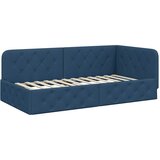 Kutni okvir kreveta Plava 100 x 200 cm tkanina | shoptok.hr