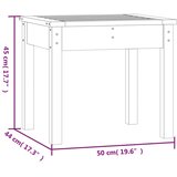  Vrtna klupa 50 x 44 x 45 cm od masivne borovine | shoptok.hr