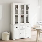 vidaXL Visoka komoda BODO bijela 115 5x43x200 5 cm od masivne borovine | shoptok.hr