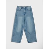 Sinsay Pamučne traperice relaxed tapered s ispranim efektom | shoptok.hr