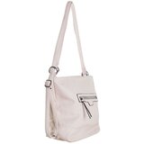 Fashion Hunters Light beige backpack bag 2in1 made of ecological leather | Shoptok.si