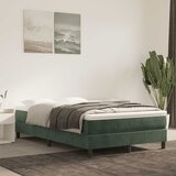  Madrac s oprugama srednje tvrdoće tamnozeleni 120x220x20 cm baršunasti | shoptok.hr