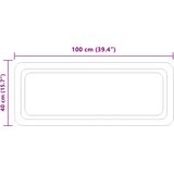  LED kupaonsko ogledalo s ogledalom *Transparent*an 100 x 40 cm | shoptok.hr