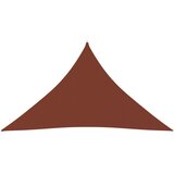 vidaXL Senčno jadro oksford blago trikotno 2,5x2,5x3,5 m terakota Cene