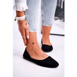 EVENTO Women's Black Suede Ballet Flats Lasota Cijene