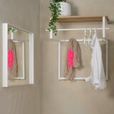 Spinder Design Bel/naraven kovinski stenski obešalnik s polico Rizzoli – | Shoptok.si